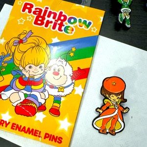 Rainbow Brite mystery Enamel Pin- La La Orange
